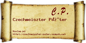Czechmeiszter Péter névjegykártya