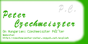 peter czechmeiszter business card